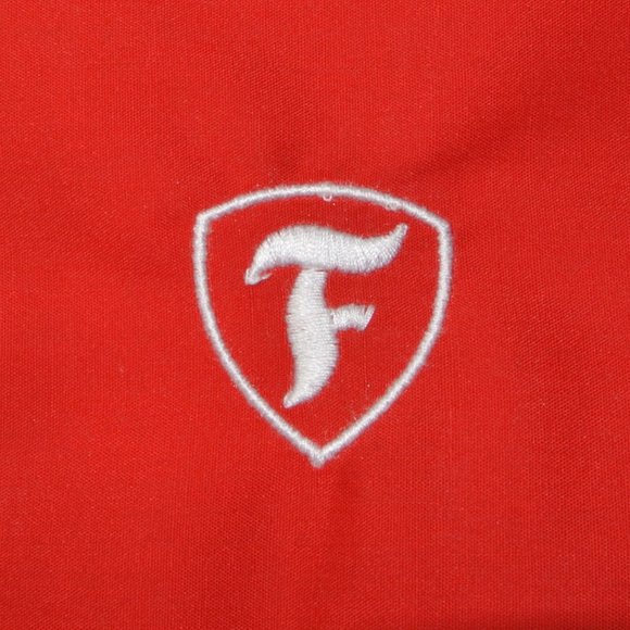 FIRESTONE TIRE Logo Automotive Red Polo Shirt Employee Uniform NEW Size L Large - Picture 6 of 6